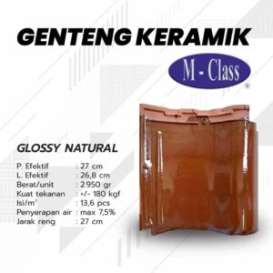 GENTENG KERAMIK M CLASS Natural