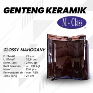 GENTENG KERAMIK M CLASS Mahogani